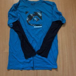 Men's Quiksilver Long Sleeve Tee Shirt SZ L